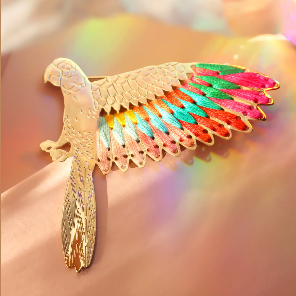 Image of PERROQUET - BROCHE XL