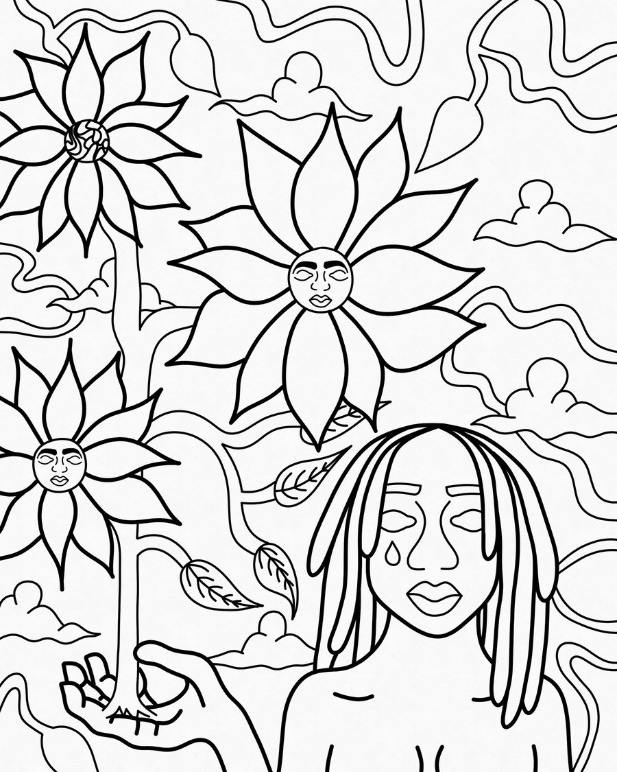 Image of '"My World Of Color" Poetry Coloring Book