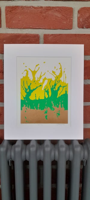 'Spring' Abstract Linocut Print.  LIMITED EDITION