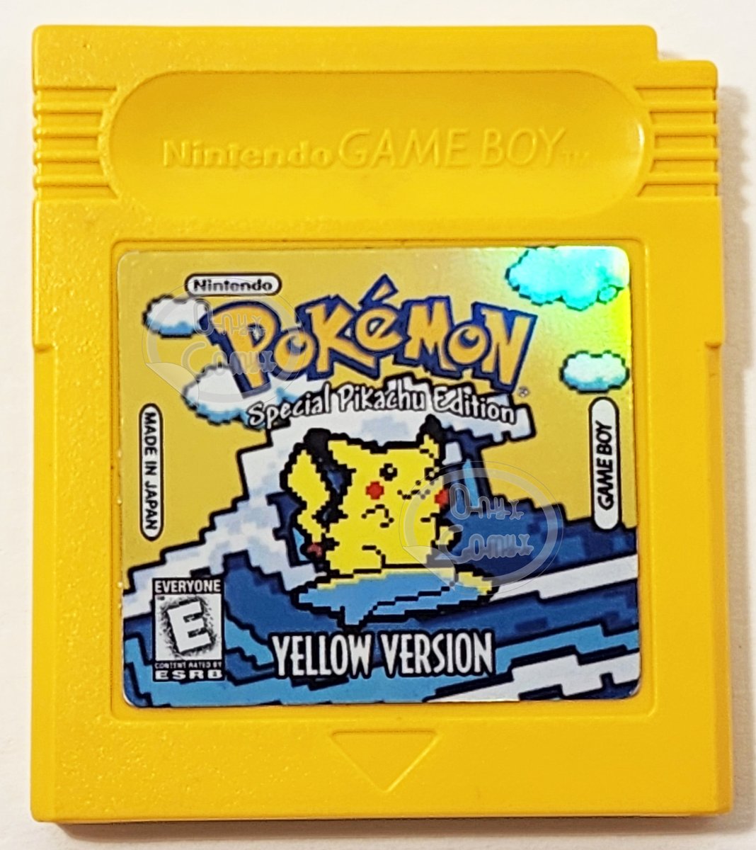pokemon yellow cartridge sticker