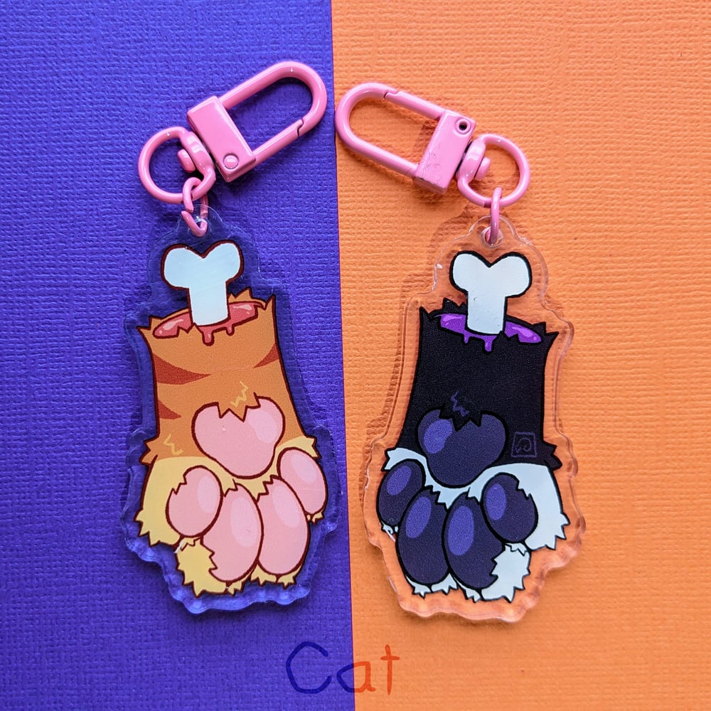 Paw Keychains (Various Types)