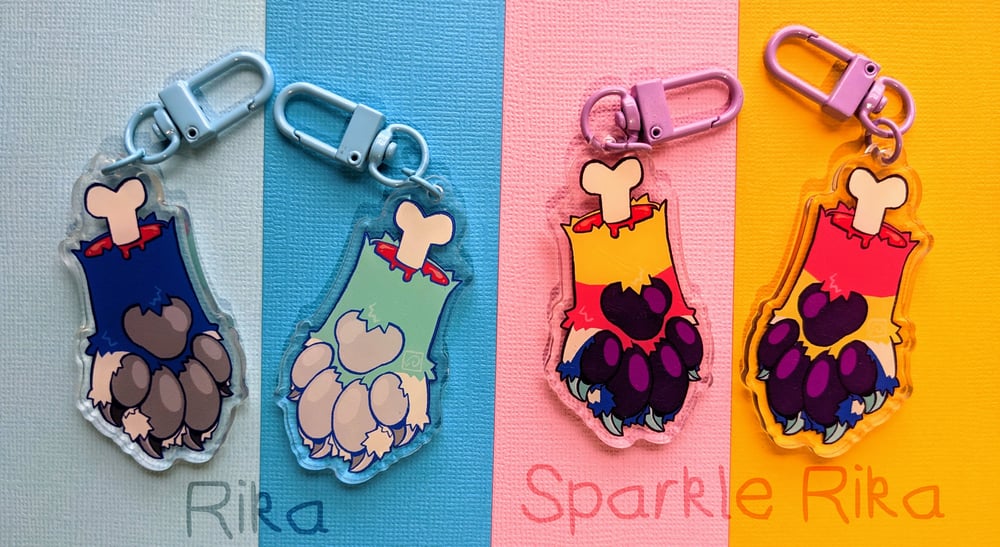 Paw Keychains (Various Types)