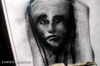 Image 3 of Nocturnal Emissionary 11 x 14" [Original Charcoal Drawing Framed]