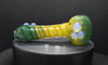 Deviant Glass - Yellow and Green Swirl Pipe