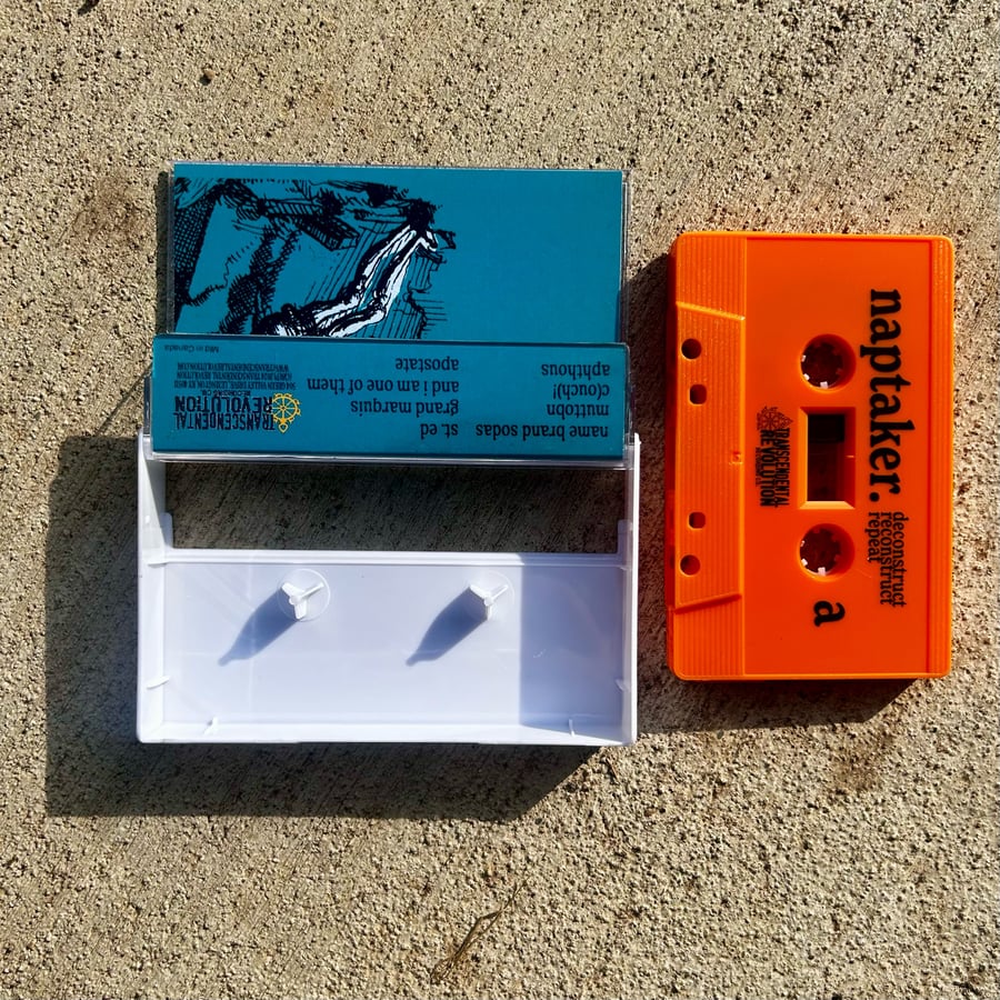 Image of naptaker. - "deconstruct. reconstruct. repeat." Cassette