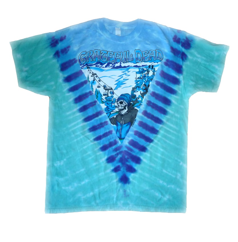 Image of GRATEFUL DEAD MOUNTAIN SHRED LICENSED TIE DYE SHORT SLEEVE SHIRT