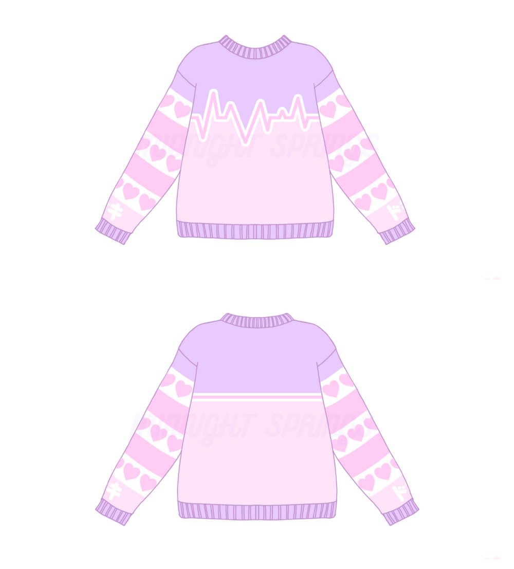 Image of PREORDER DokiDoki Velvet Chenille Knitted Sweater