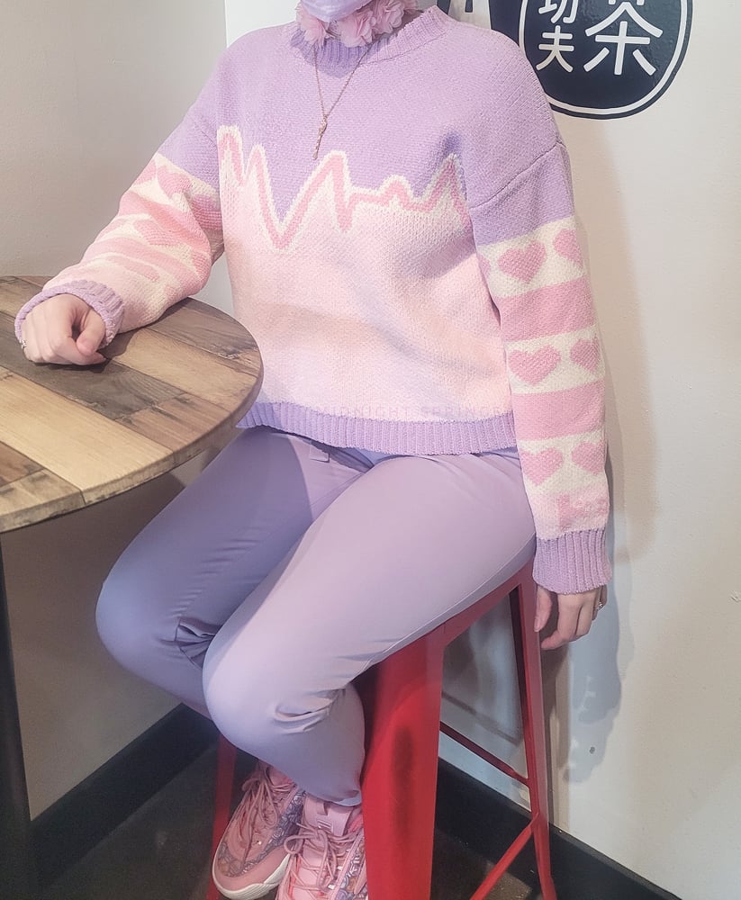 Image of PREORDER DokiDoki Velvet Chenille Knitted Sweater