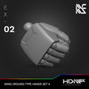 HDM+EX Maru (Round Type) Hands Option Set A [EX-02]