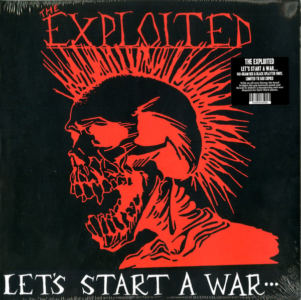 the EXPLOITED - "Let's Start A War..." LP (Ltd. Splatter Vinyl)