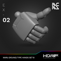 Image 1 of HDM+EX Maru (Round Type) Hands Option Set B [EX-02]