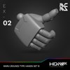 HDM+EX Maru (Round Type) Hands Option Set B [EX-02]