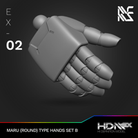 Image 2 of HDM+EX Maru (Round Type) Hands Option Set B [EX-02]