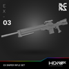 HDM+EX 1/100 Sniper Rifle w/ Optional Hand Set [EX-03]