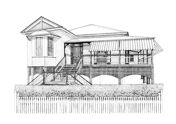 Image of Your House Illustrated A3 size