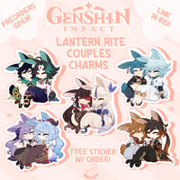 [ PREORDER ] Genshin Impact Lantern Rite Couple Charms