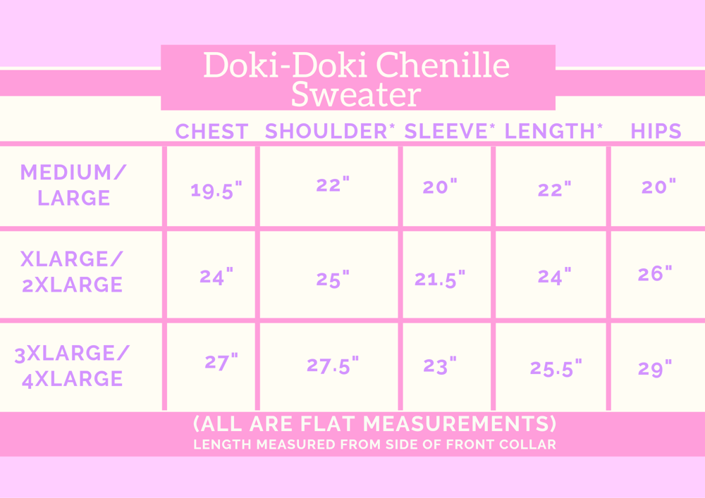 Image of PREORDER DokiDoki Velvet Chenille Knitted Sweater