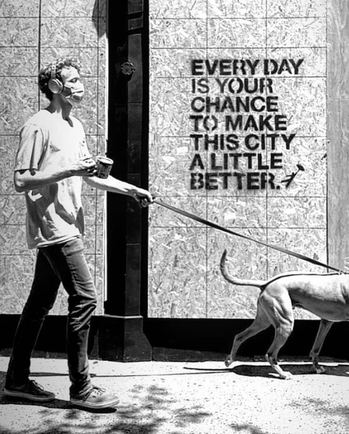 Image of EVERY DAY IS YOUR CHANCE - 2020 Protest Stencil Painting
