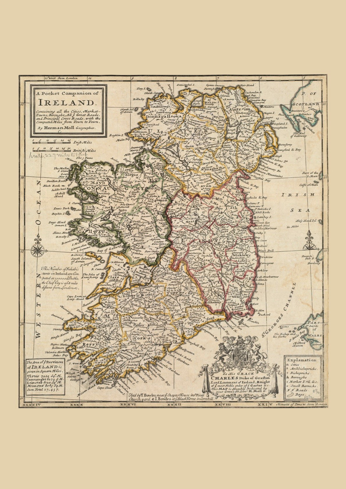 Image of Historic Map of Ireland 