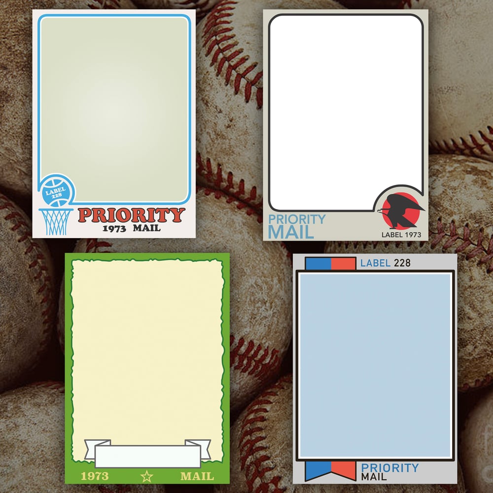 Image of '73 Priority Sport Card - Sticker Blanks