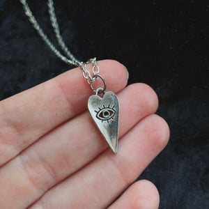 Image of Protector eye heart necklace