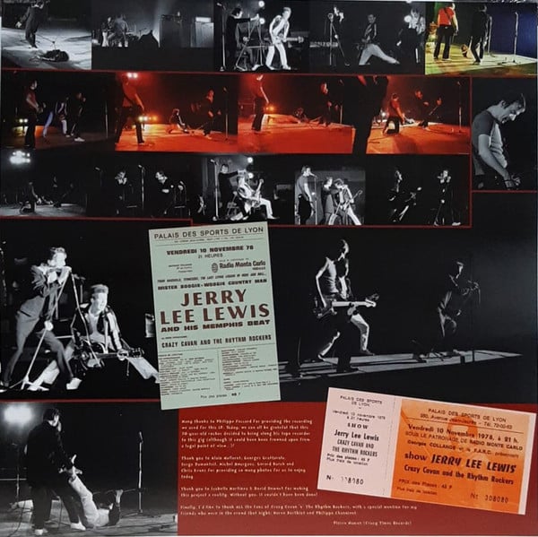 New! CRAZY CAVAN LIVE IN LYON 1979  on Vinyl:  Crazy Times Records