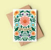 Happy Birthday Floral Card