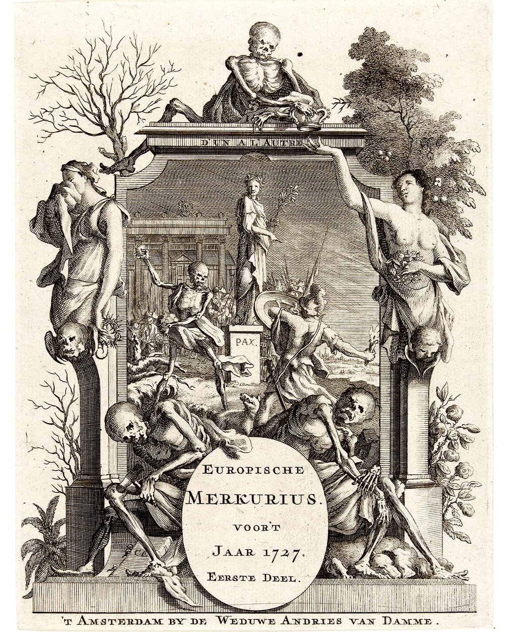 ''Title page for the European Mercury of, Amsterdam'' (1727)