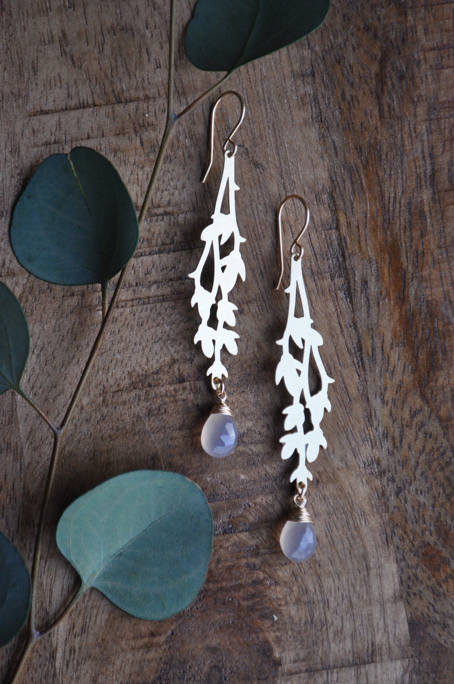 Image of Gray Chalcedony Vine Dangles