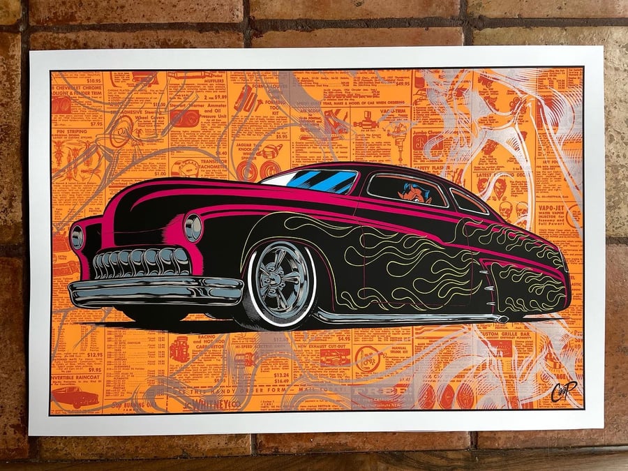 Image of LEAD SLED 20" x 30" Silkscreen Print