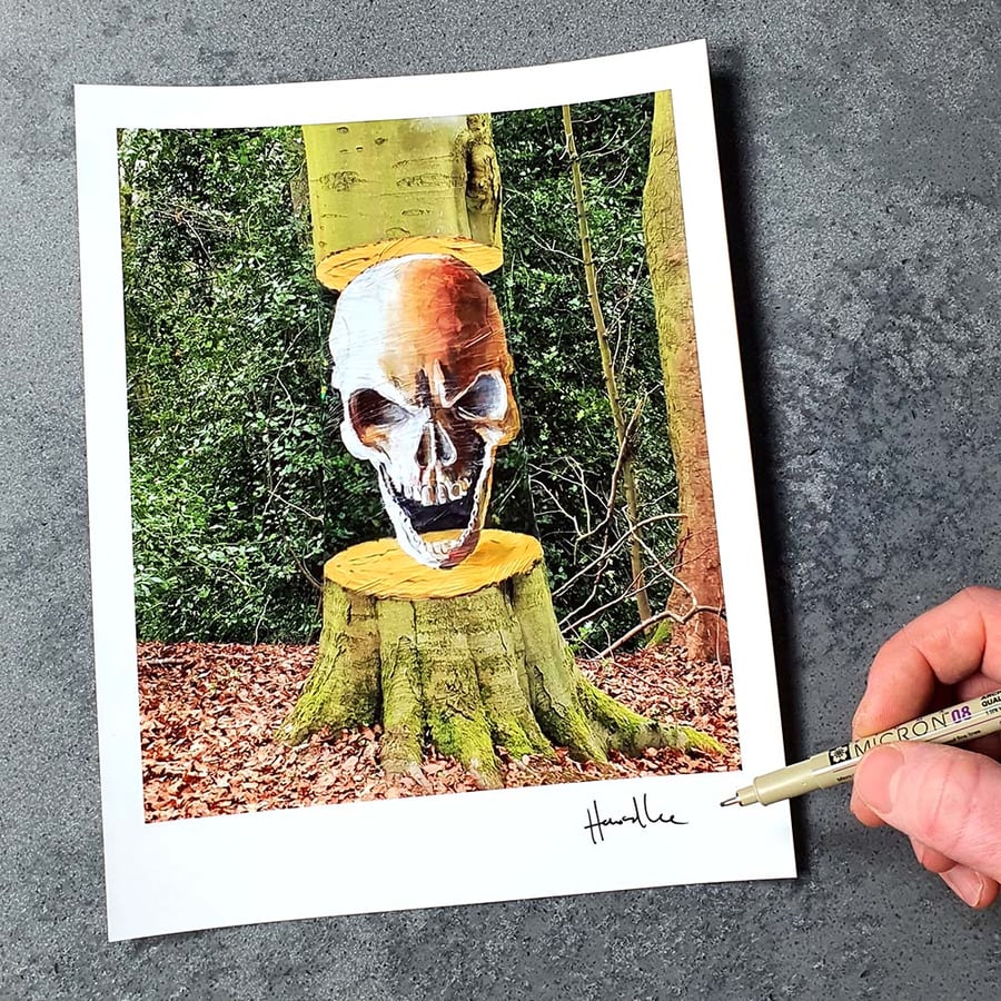 Image of Skull Tree Signed 10 x 8 Print