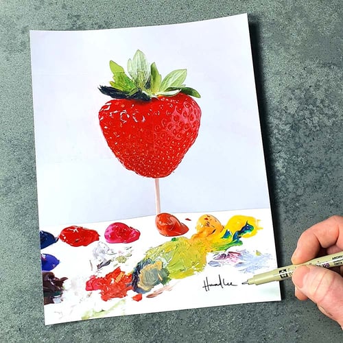 Image of Strawberry Signed 10 x 8 Print