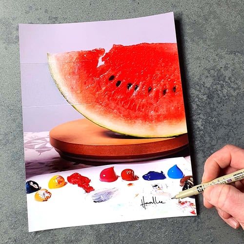 Image of Watermelon Signed 10 x 8 Print