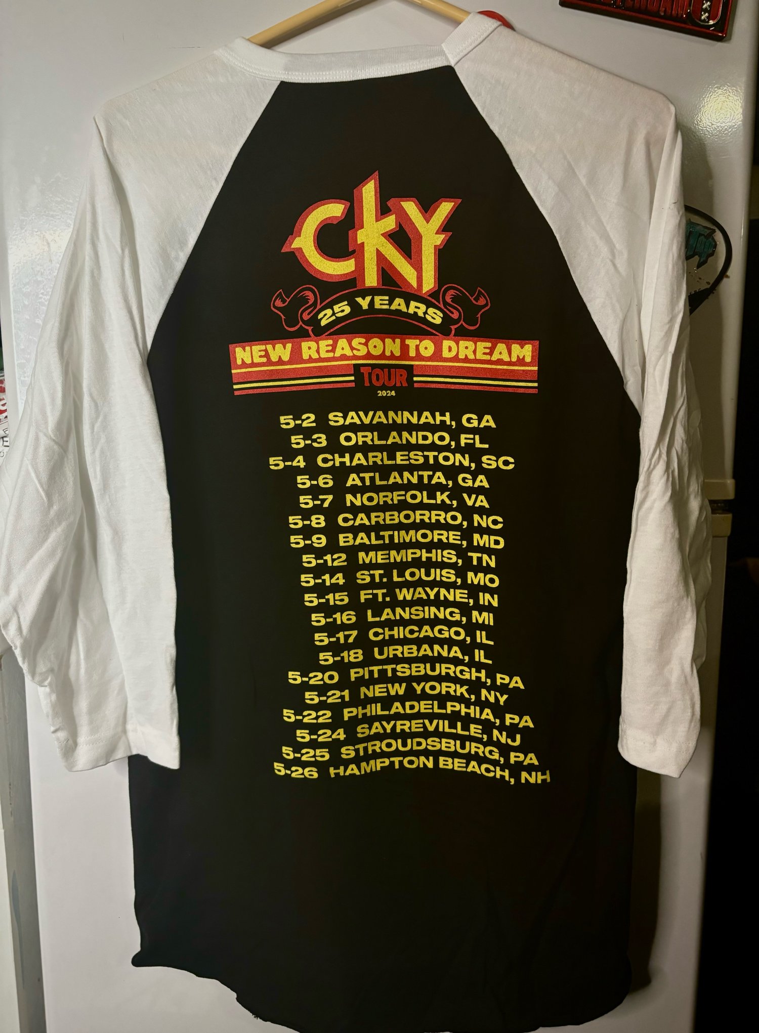 Image of Both CKY 2024 Tour shirts! -blowout- concert jersey and pocket tee - may 2024 25years tour dates