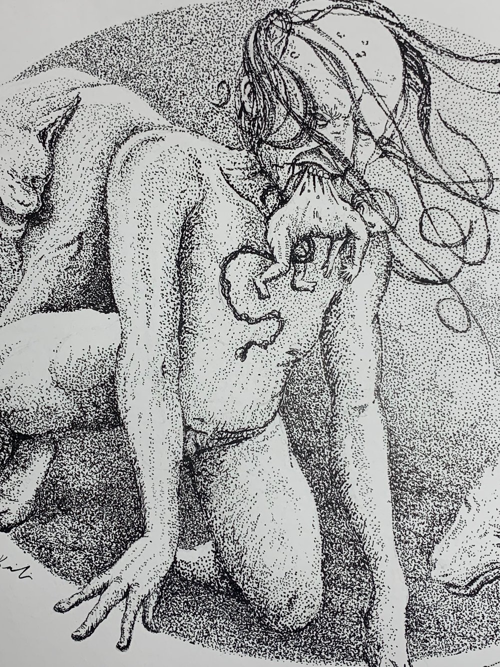 Original Illustration - "Clinical Lycanthropy"