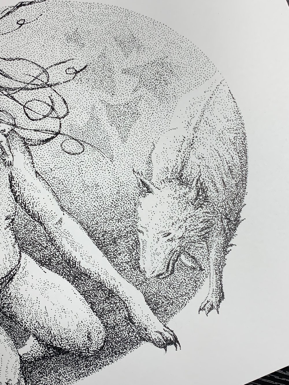 Original Illustration - "Clinical Lycanthropy"