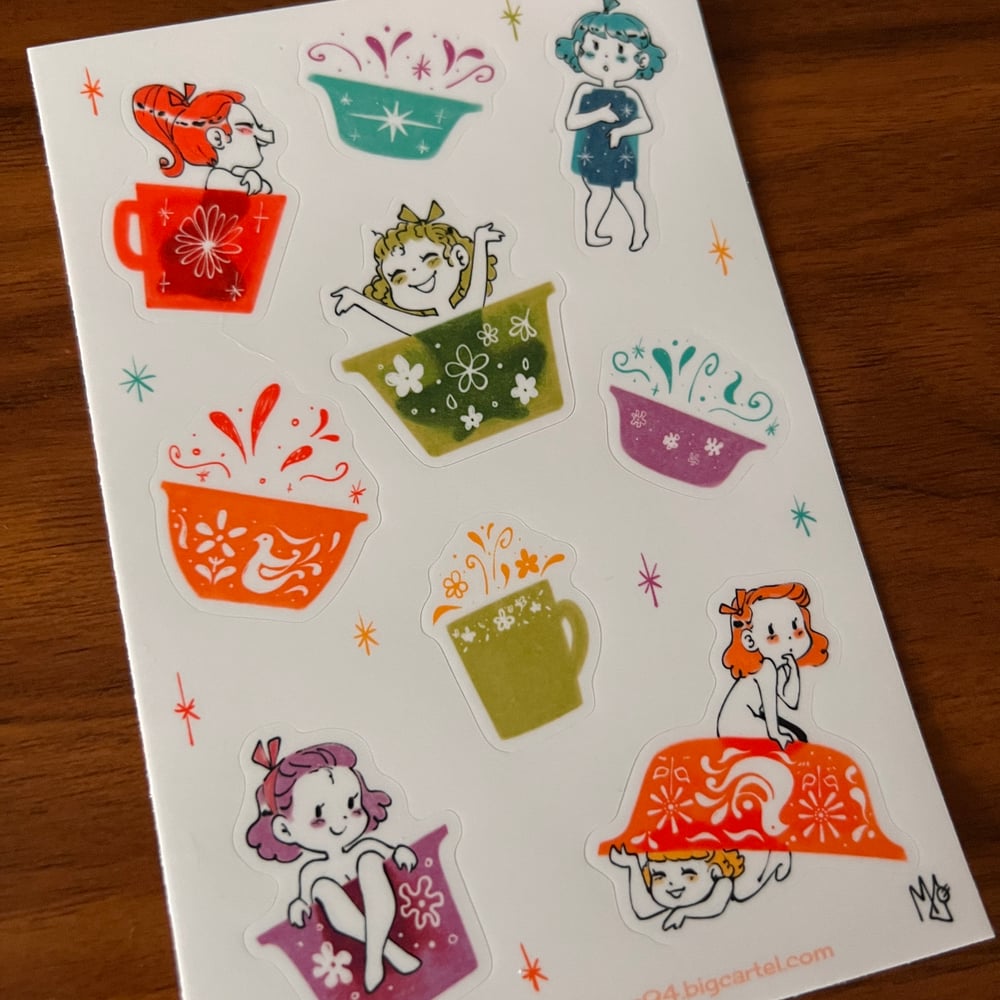 Image of Pyrex Sticker Sheet