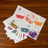 Pyrex Pinup Rainbow Prints 