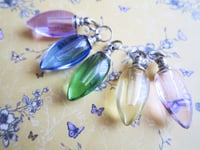 Image 5 of Miniature Perfume Bottle Pendant Necklace on 18" Chain, Pink