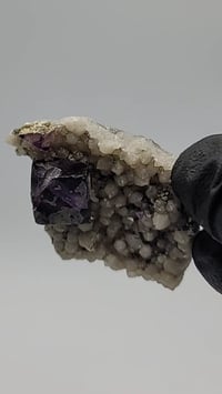 Image 6 of Octahedral YGX Fluorite & Candle Quartz with 4" Display - 5 Styles 