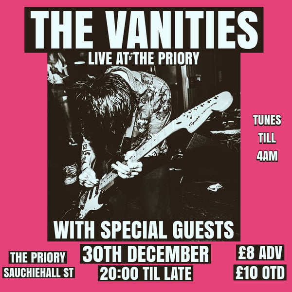 Image of THE VANITIES - LIVE AT THE PRIORY 