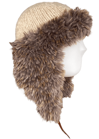 Image 3 of Kapital Faux Fur Flight Cap