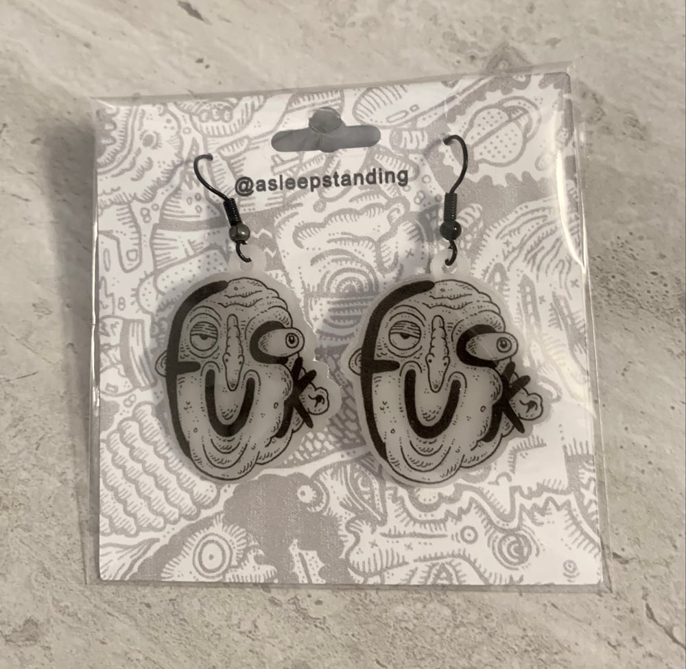 Image of Fuck Face Earrings
