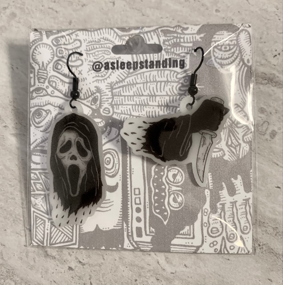 Image of Ghostface Earrings