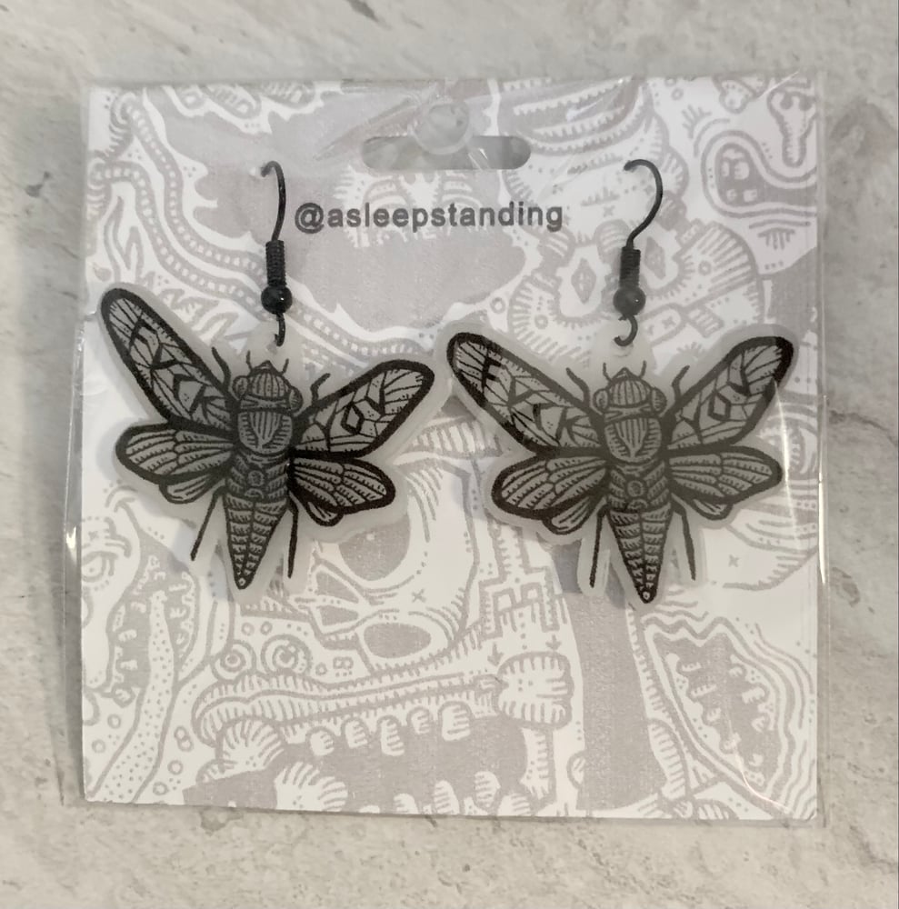 Image of Fuck Cicadas Earrings