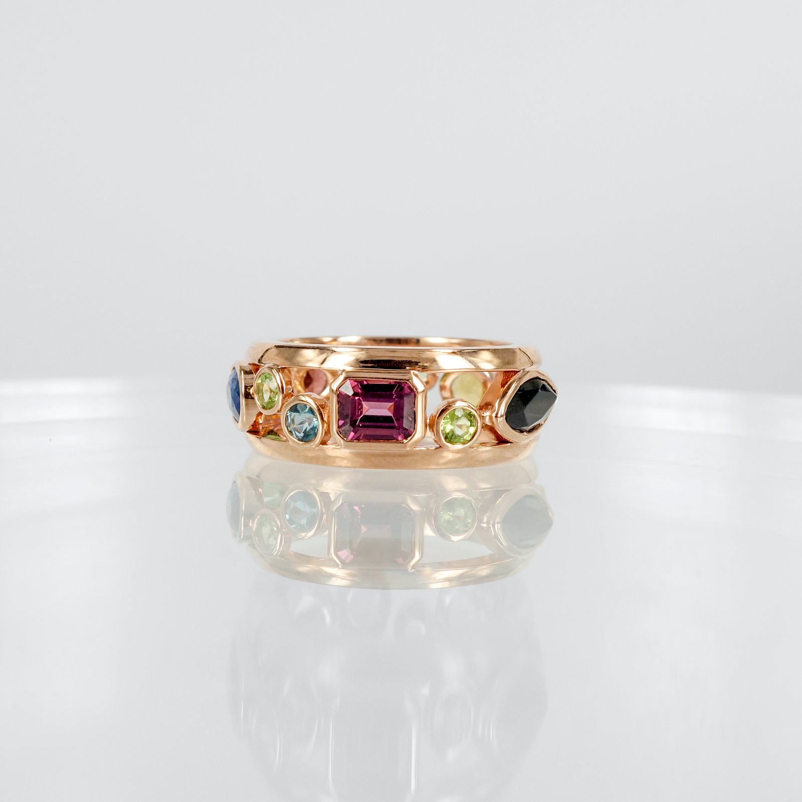 Rose gold cocktail deals ring