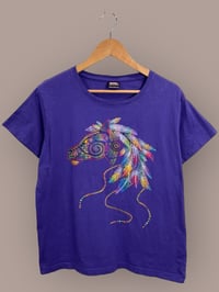 Image 1 of Vintage Abstract Horse t-shirt (2XL)