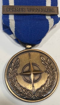 Image 2 of Balkan Wars (NATO) Former Yugoslavia Medal w/Yugoslavia Bar - Original Issue