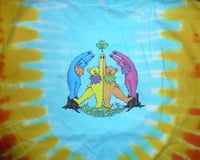 Image 4 of GRATEFUL DEAD WOOD BEARS LICENSED ART TIE DYE TSHIRT