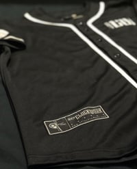 Image 3 of Baseball Jersey Black White Stripe